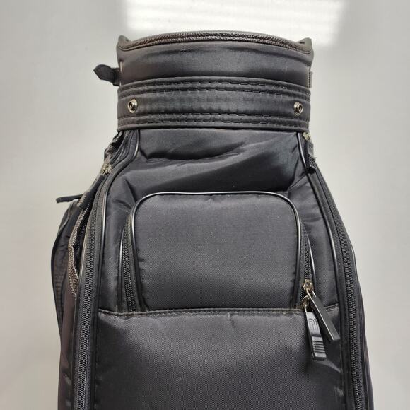 PRO SELECT Golf Staff Cart Bag | 6-Way Divider | Black w/ Rain Hood - Picture 12 of 14